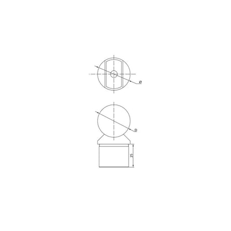 42.4 mm Post Handrail Support – Beveled / Coped CADD