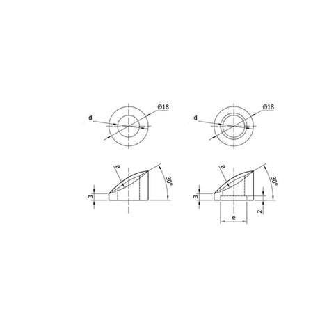 Sloping Washer for Round Posts (CADD)