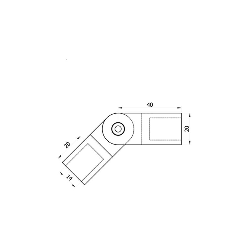 Adjustable Connector for Flat Bar Infill CADD