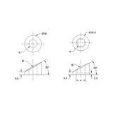 Sloping Washer for Flat Posts (CADD)