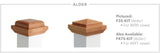 Alder Newel Caps
