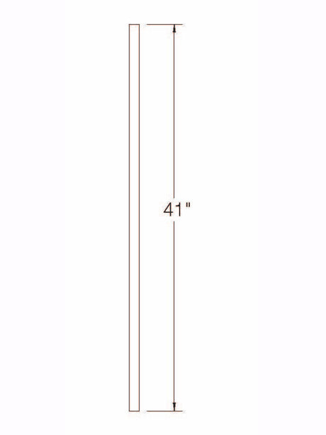 A-100 41" S4S Baluster Dimensional Information