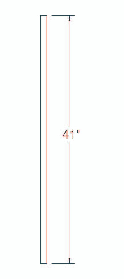 100EE Poplar S4S Balusters with Eased Edges 41"