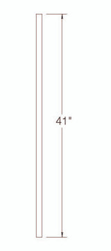 100EE Poplar S4S Balusters with Eased Edges 41"