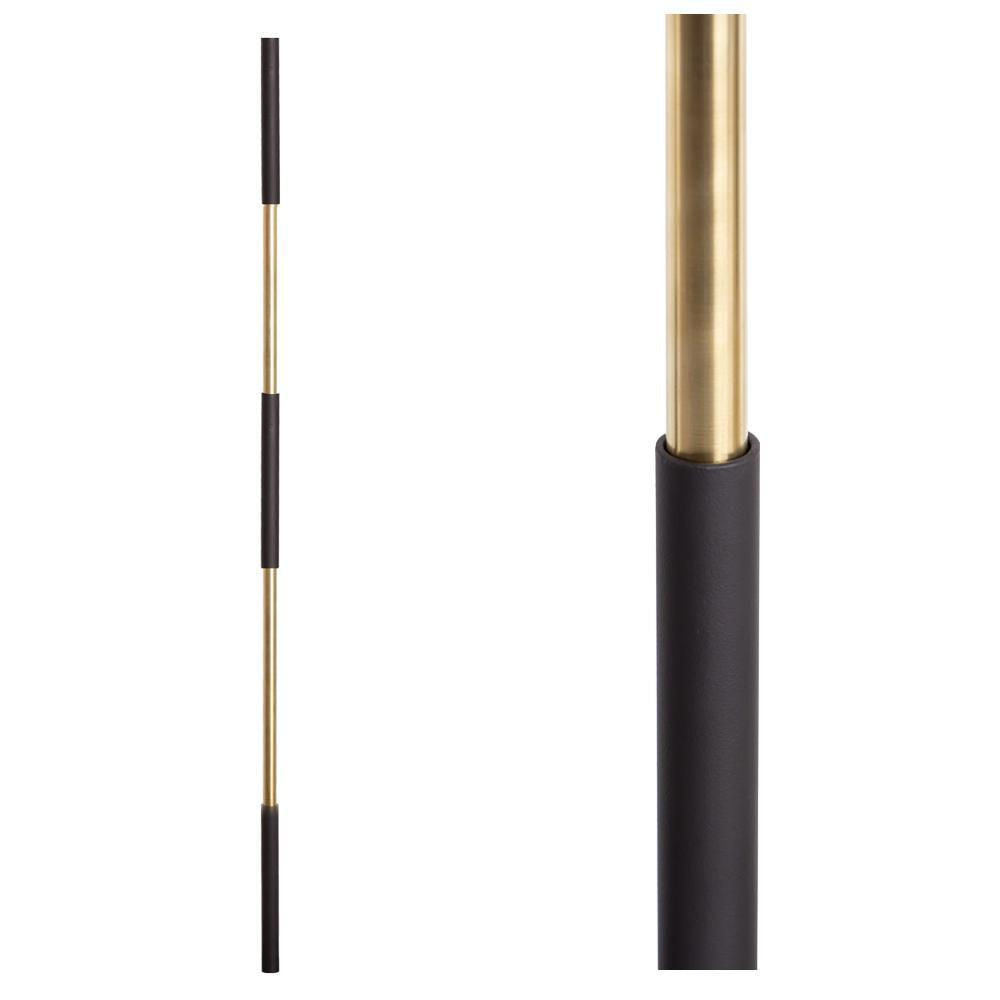 SoHo - Satin Black Base on Brass Baluster (16.4.1) Three Sleeves
