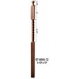 BT-8645-72 72" Barley Rope Twist Ball Top Lascala Series Newel Post