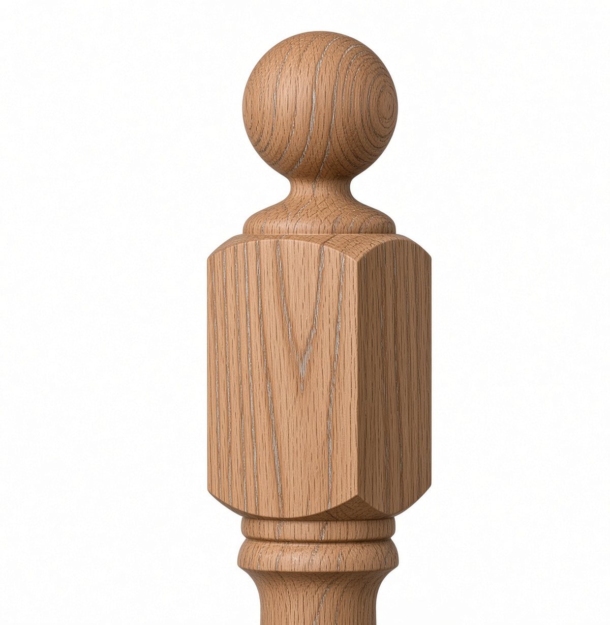 Red Oak Ball Top