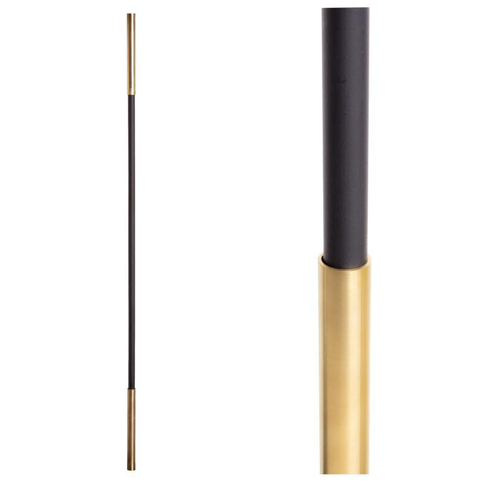 SoHo - Brass Base on Satin Black Baluster (18.4.1) Two Sleeves