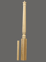 C-4014 Adjustable 44" Colonial Pin Top Starting Newel Post 