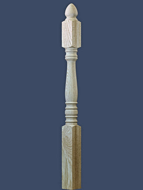 Hampton C-4245 3-1/2" X 59-1/2" Hampton Starting Ball Top Newel Post with 13" Top Block. 