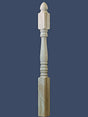 Hampton C-4245 3-1/2" X 59-1/2" Hampton Starting Ball Top Newel Post with 13" Top Block. 