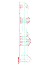 C-4550 Ball Top 3" x 48" Starting Newel Post CADD