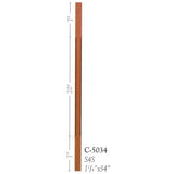 C-5034 34" Chamfered Contemporary S4S Baluster