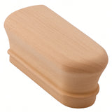7009 Returned End for 2-1/4" x 2-3/8" 6010 Handrail, Beech