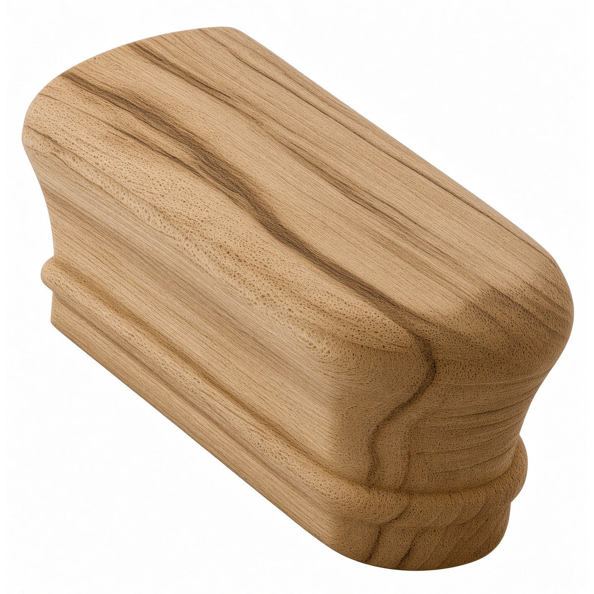 7009 Returned End for 2-1/4" x 2-3/8" 6010 Handrail, Hickory