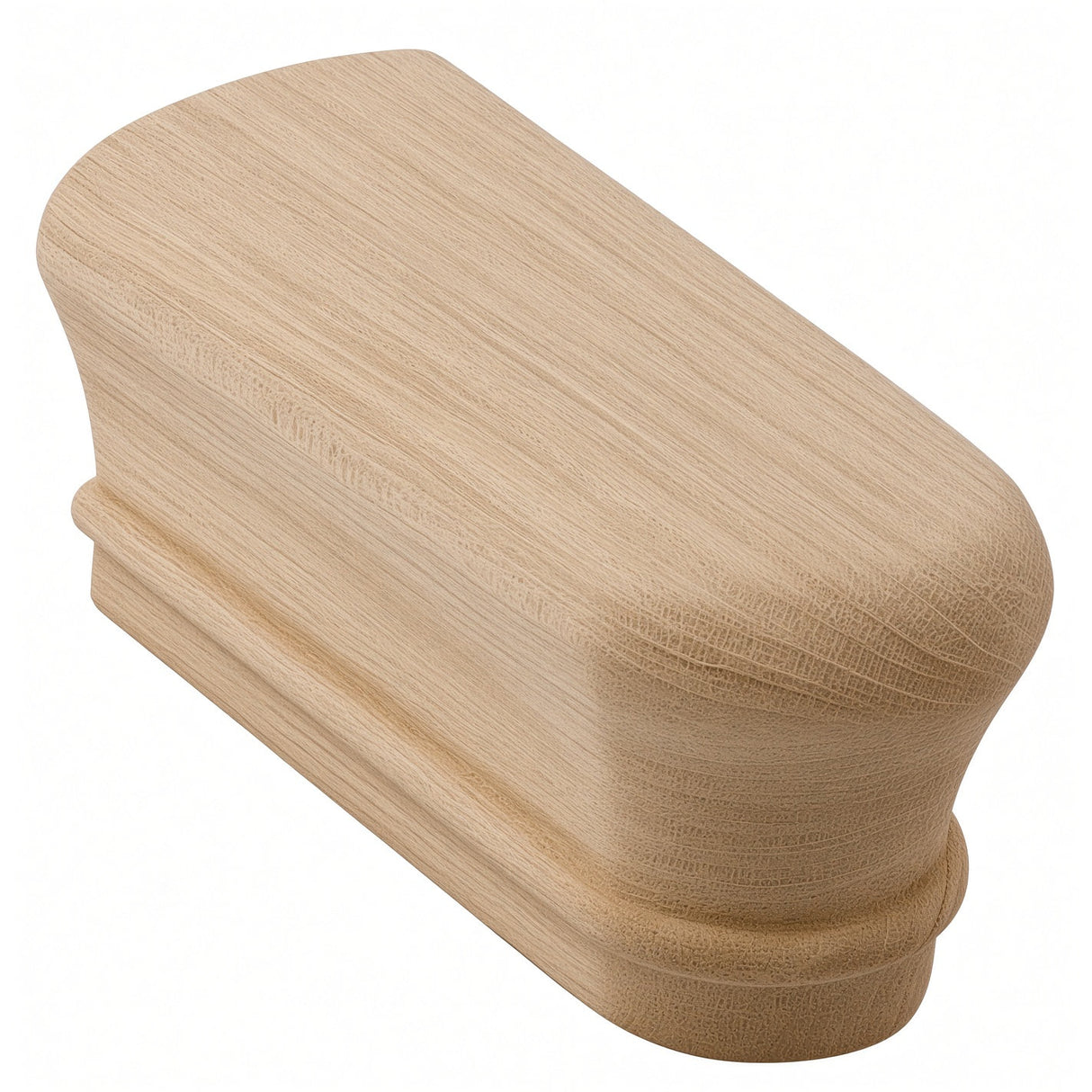 7009 Returned End for 2-1/4" x 2-3/8" 6010 Handrail, White Oak