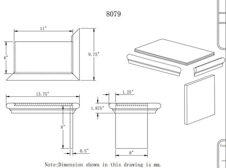 C-8079 Reversible False Tread Kit CADD