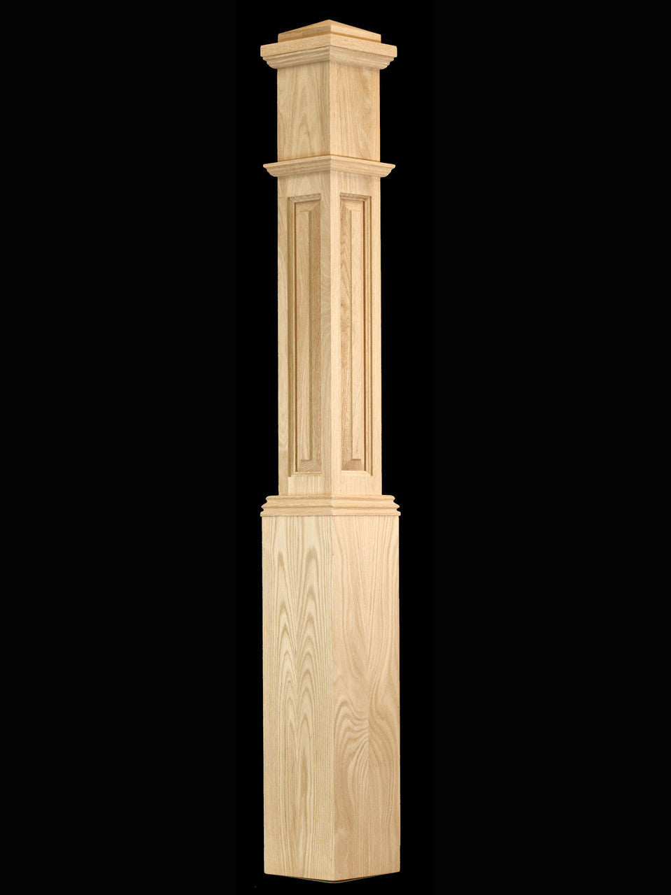 C-4091-RP Raised Panel Traditional Box Newel