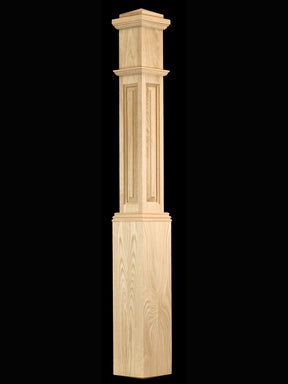 C-4091-RP Raised Panel Traditional Box Newel