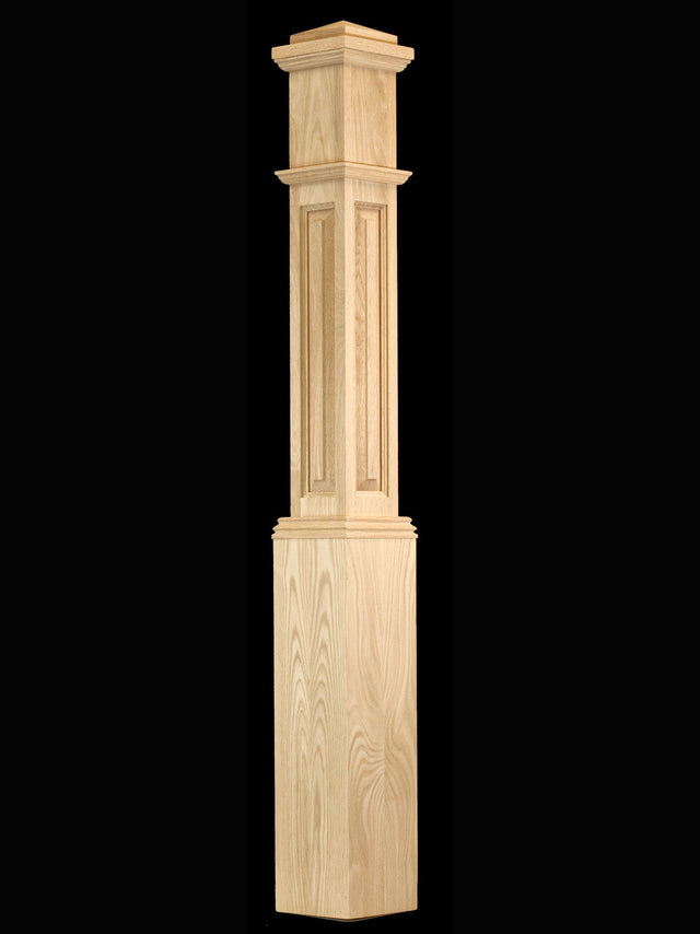 C-4091-RP Raised Panel Traditional Box Newel