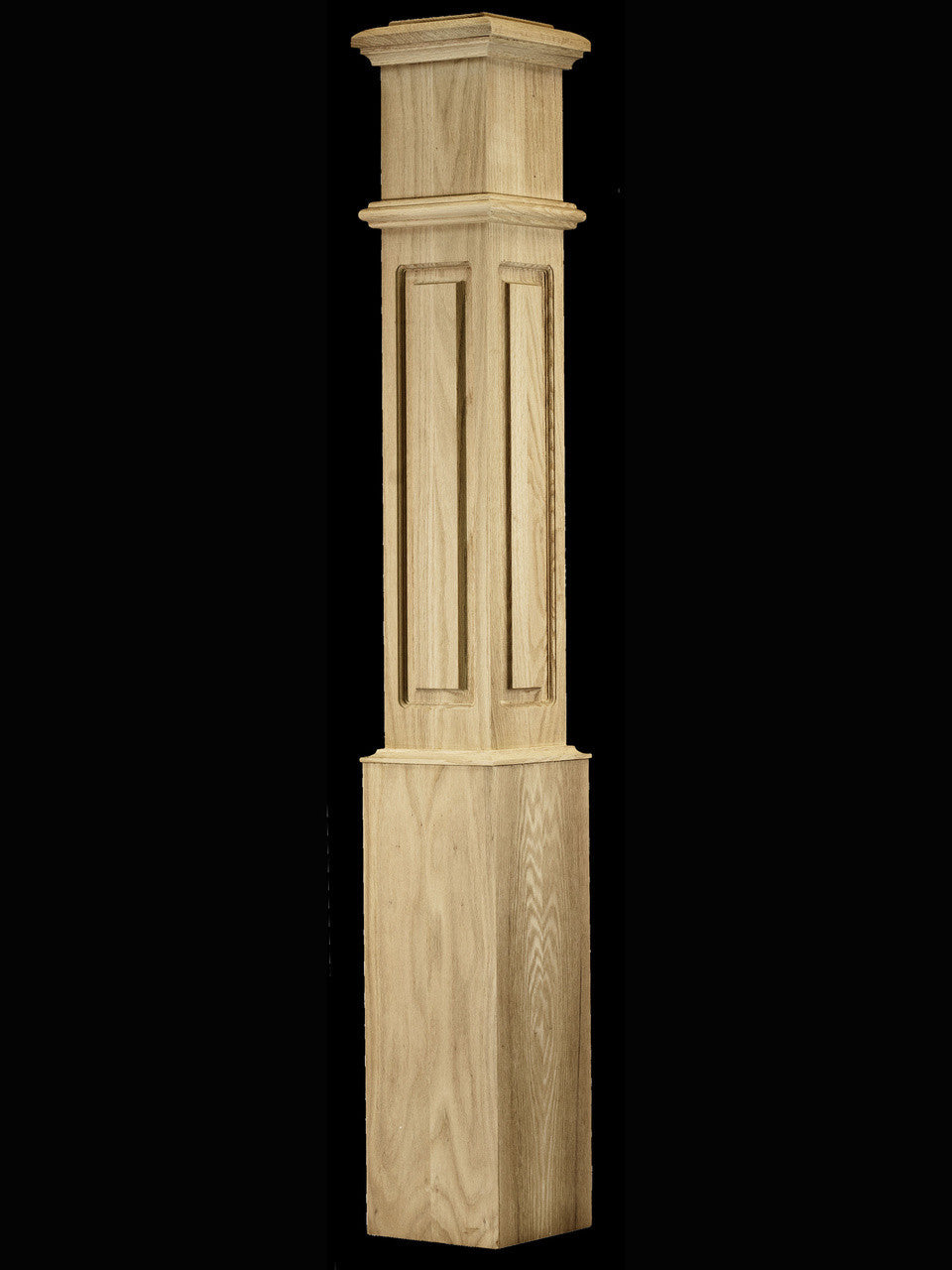C-4095-RP Large Raised Panel Traditional Box Newel