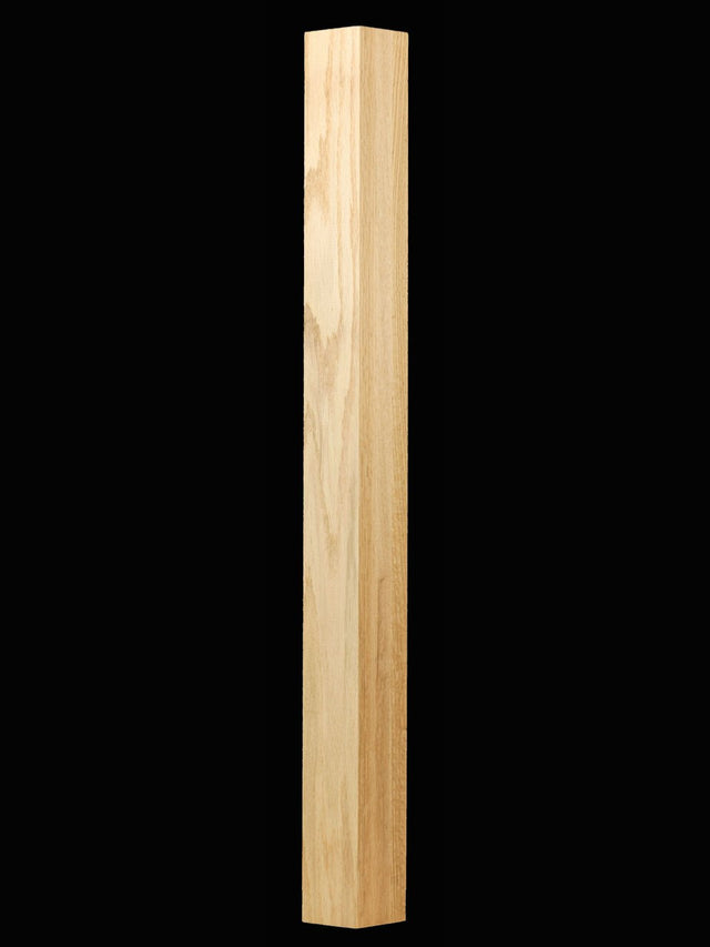 C-4578 5-1/2" IBN Plain Interchangeable Box Newel Post, Red Oak