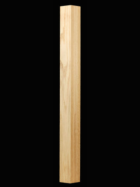 C-4378 IBN Plain Interchangeable Box Newel Post, Red Oak