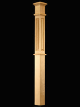 C-4691-RP Raised Panel Landing Box Newel Post