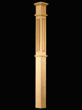 C-4691-RP Raised Panel Landing Box Newel Post