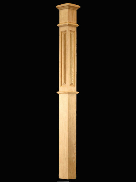 C-4691-RP Raised Panel Landing Box Newel Post