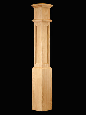 C-4891-FP Large Flat Panel Traditional Box Newel