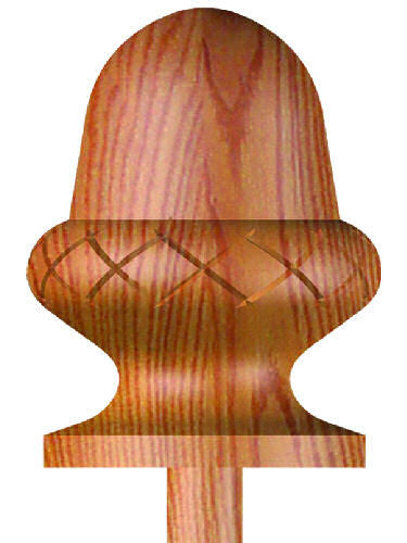 CA-411 Carved Acorn