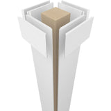 Square Non-Tapered Smooth PVC Endura-Craft Column Wrap Kit (2)
