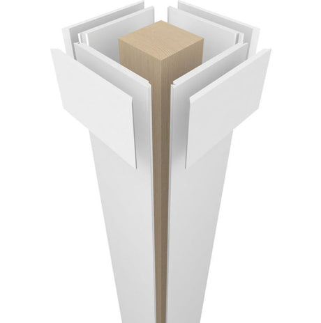 Square Non-Tapered Smooth PVC Endura-Craft Column Wrap Kit (2)