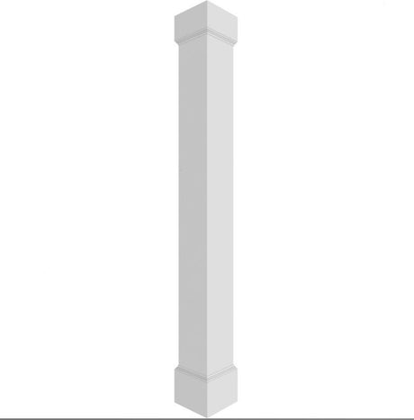 Square Non-Tapered Smooth PVC Endura-Craft Column Wrap Kit, Standard Shown