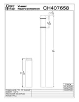 Cadd Drawing of the 4076 with dimensional information