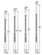 9015R 35" Rope Carved Pin Top Baluster