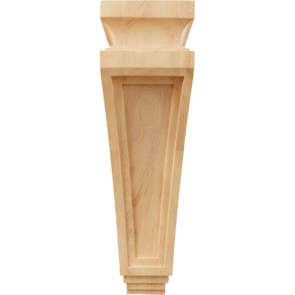 Arts and Crafts Corbel, 3-7/8" X 4-1/2" X 14" (COR03X04X14AR) Front View