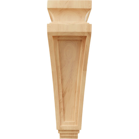 Arts and Crafts Corbel, 3-7/8" X 4-1/2" X 14" (COR03X04X14AR) Front View