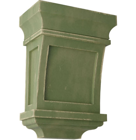 Santa Fe Wood Vintage Décor Corbel, Restoration Green