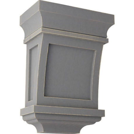 Santa Fe Wood Vintage Décor Corbel, Pebble Gray