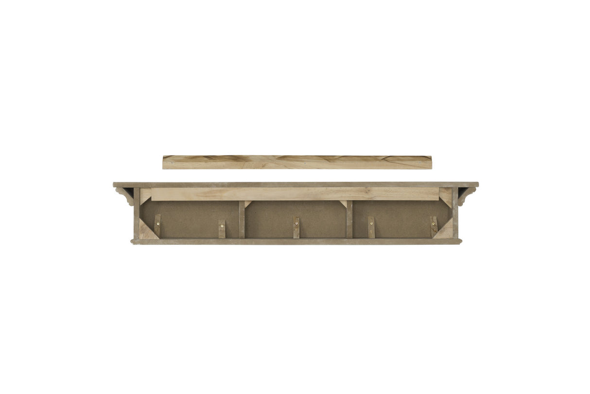 The Henry MDF Mantel Shelf, Back View