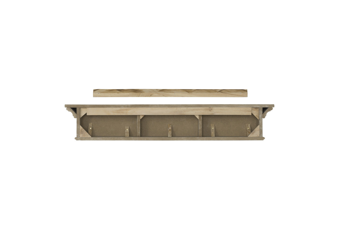 The Henry MDF Mantel Shelf, Back View