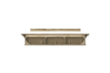 The Henry MDF Mantel Shelf, Back View
