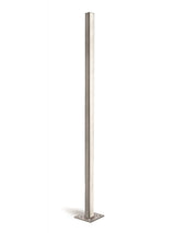 E0032 Stainless Steel 1 2/3" Square Newel Post, Floor Mount