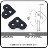 E011971/MB Nero Mounting Plates For 1 1/3" Dia. - 1 2/3" Dia. Tube Data Sheet