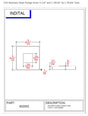 E02052 Square Stainless Steel Flange Canopy CADD