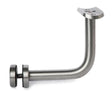 E035100 Handrail Support, Glass Clip & Mounting Plate for Glass