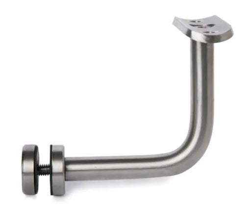 E035100 Handrail Support, Glass Clip & Mounting Plate for Glass