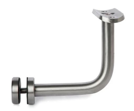 E035100 Handrail Support, Glass Clip & Mounting Plate for Glass
